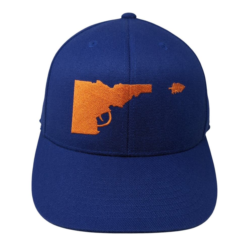 Idaho Tree Gun Fitted Baseball Cap Blue 7 5/8 Lightweight Embroidered 210 Fitted